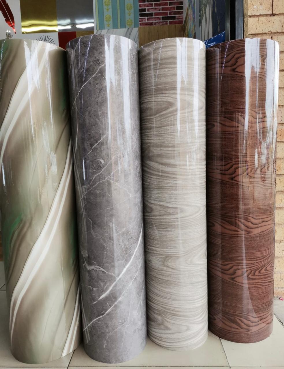 Wall Paper - Peel and Stick Marble  Wood